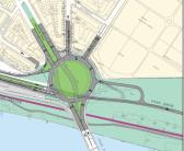 Rendering of the new Barney Circle from the 2005 Middle Anacostia River Crossings Study. 